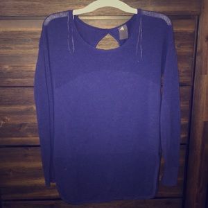 Purple “Calia” effortless mesh top